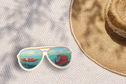 Sunglasses Lake Sticker