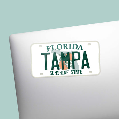Florida License Plate Stickers - Choose Your FL City or National Park Decal