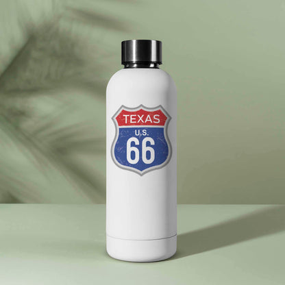 Texas Blue Route 66 Sticker - Cool TX Vintage Highway Sign Decal