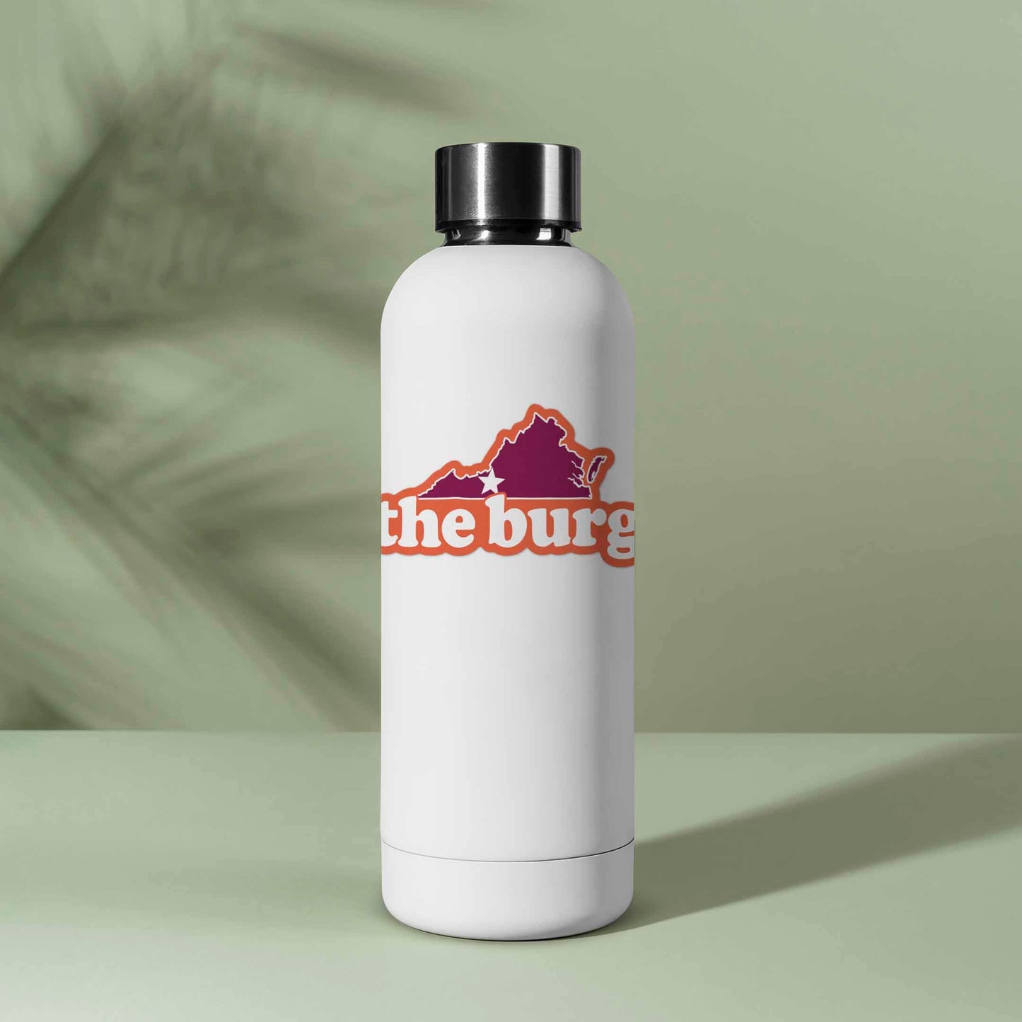The Burg Virginia Outline Sticker - Cute Blacksburg VA Decal