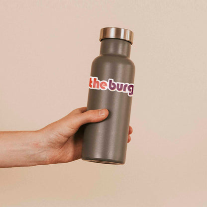 The Burg Virginia Outline Sticker - Cute Blacksburg VA Decal