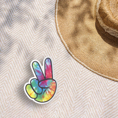 Tie Dye Peace Sign Sticker