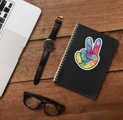 Tie Dye Peace Sign Sticker