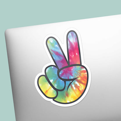 Tie Dye Peace Sign Sticker