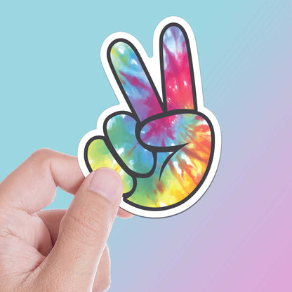 Tie Dye Peace Sign Sticker