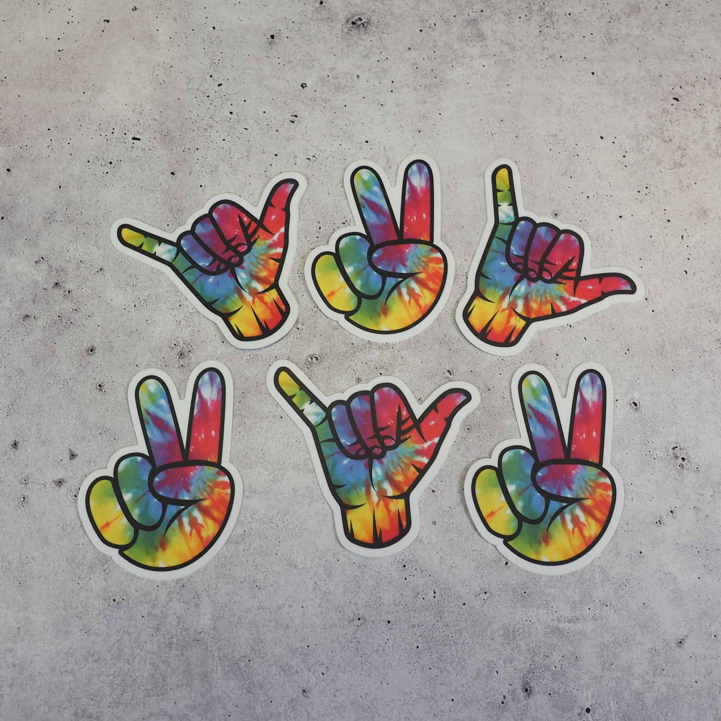Tie Dye Peace Sign Sticker