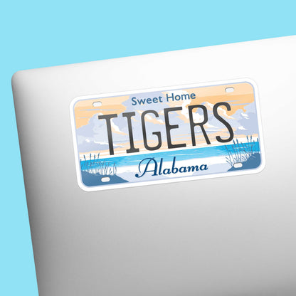 Tigers Alabama License Plate Sticker
