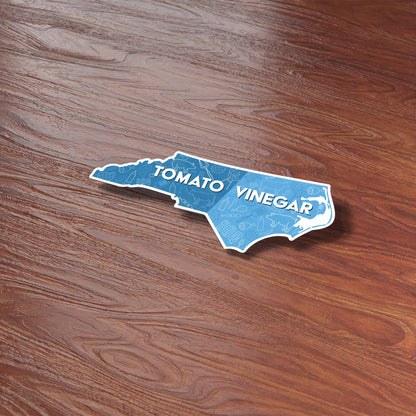 Tomato Vinegar North Carolina BBQ Sticker - Funny NC Decal