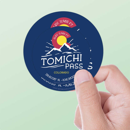 Tomichi Pass Colorado Stickers