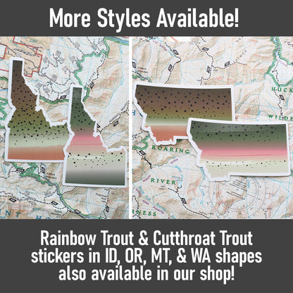 Cutthroat Trout Oregon Fishing Sticker