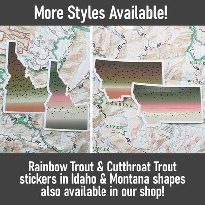 Cutthroat Trout Idaho Fishing Sticker