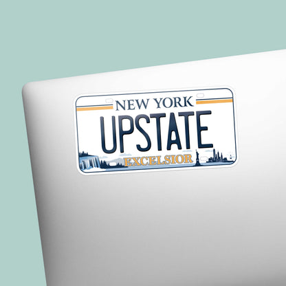 Upstate New York License Plate Sticker