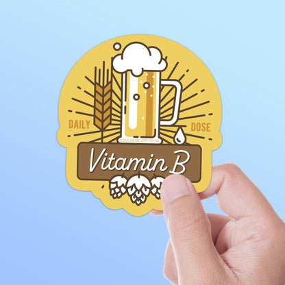 Vitamin B Beer Sticker
