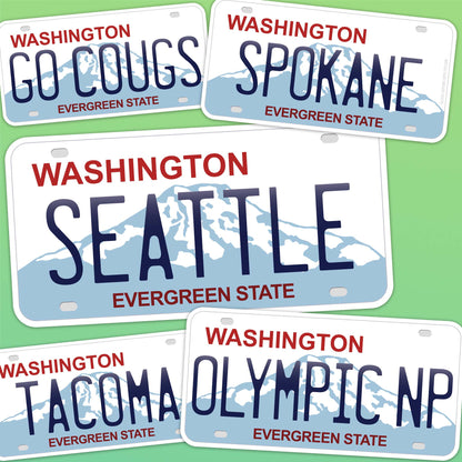 Washington License Plate Stickers - Choose From 20+ WA Cities