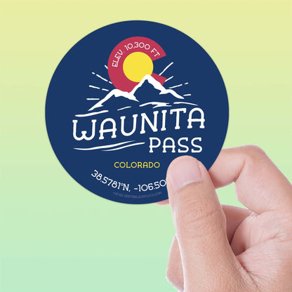 Waunita Pass Colorado Stickers