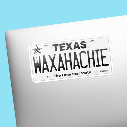Texas License Plate Sticker - Choose from 50+ TX Cities