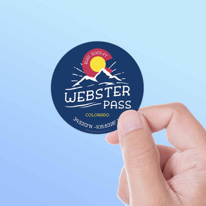 Webster Pass Colorado Stickers