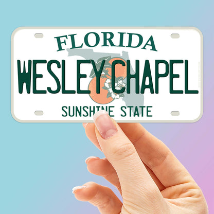 Florida License Plate Stickers - Choose Your FL City or National Park Decal