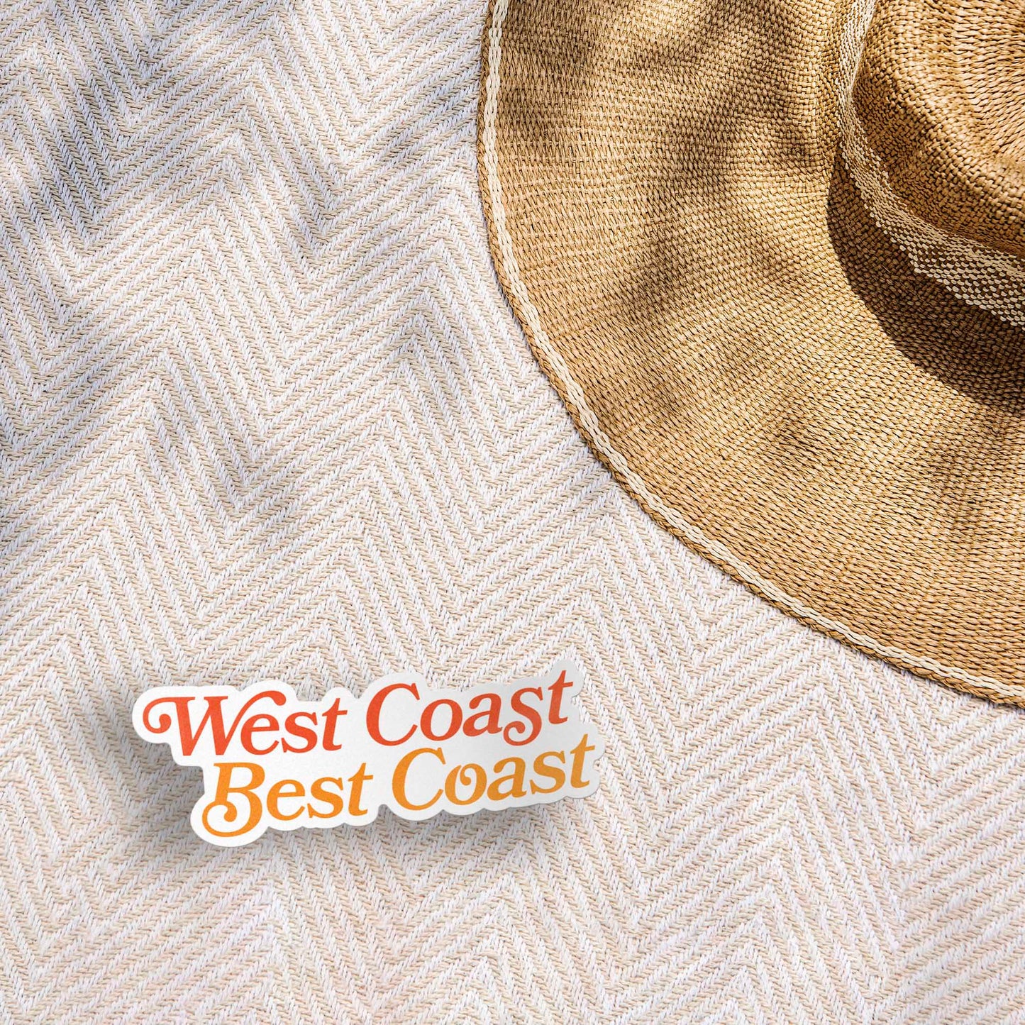 West Coast Best Coast Sticker