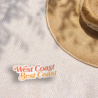 West Coast Best Coast Sticker