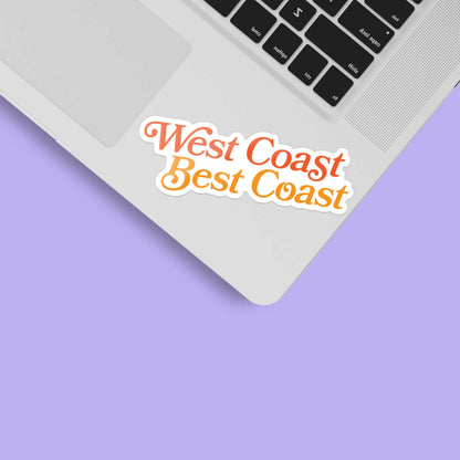 West Coast Best Coast Sticker