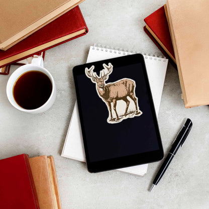 White Tail Deer Sticker - Cool Nature Decal