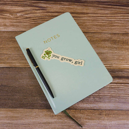 You Grow Girl Plant Sticker