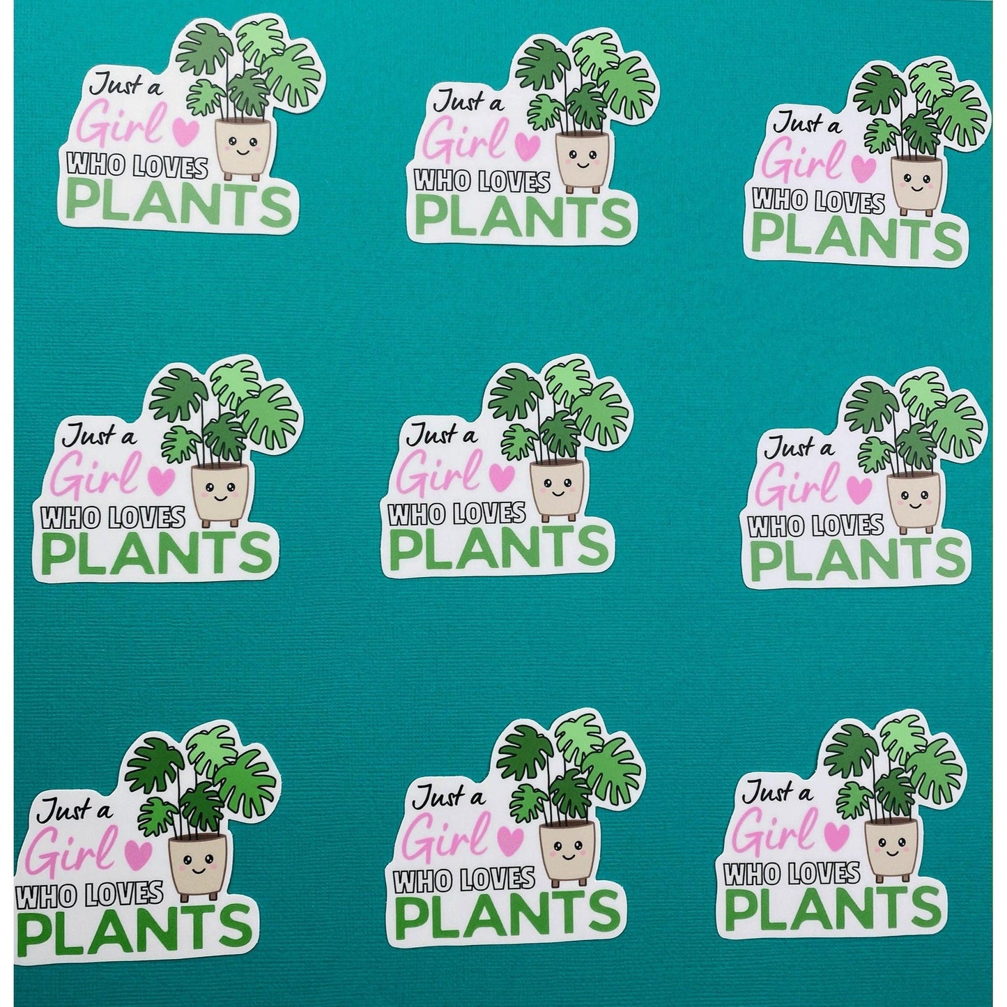 Girl Who Loves Plants Sticker