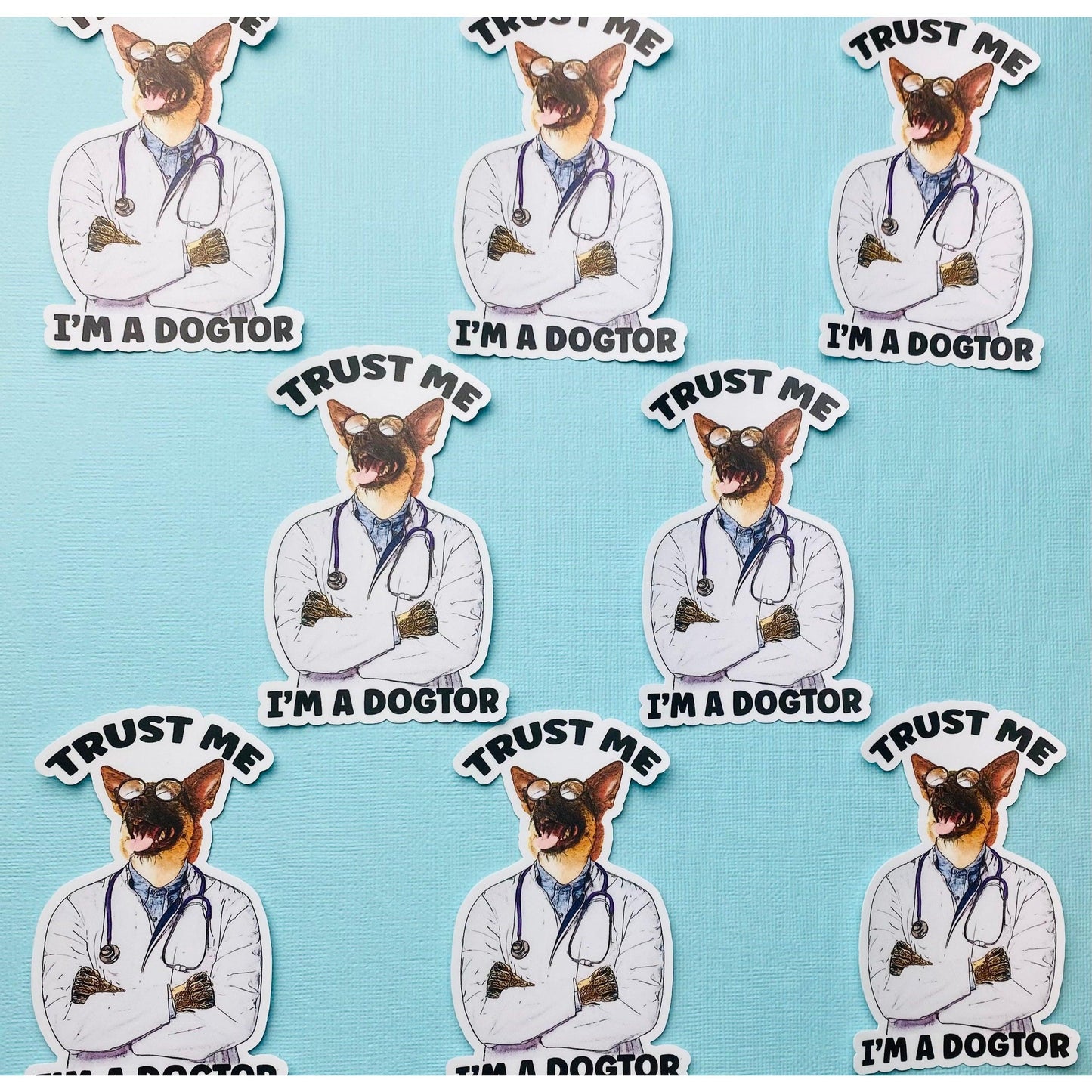 Doctor Dog Sticker
