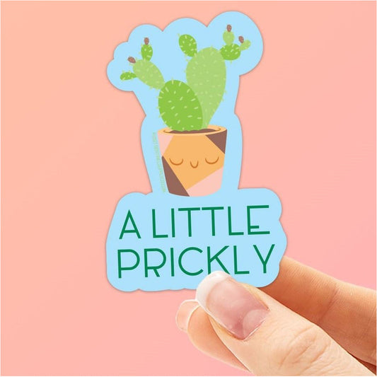 A Little Prickly Cute Cactus Sticker