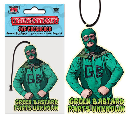 Trailer Park Boys Funny Car Air Freshener | Green Bastard -Officially Licensed Hanging Car Air Freshener Car Accessories for Men & Women