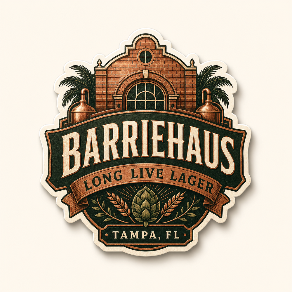 BarrieHaus Long Live Lager Sticker Concept | Reserved Sample