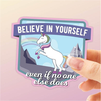 Unicorn Believe in Yourself Vinyl Sticker