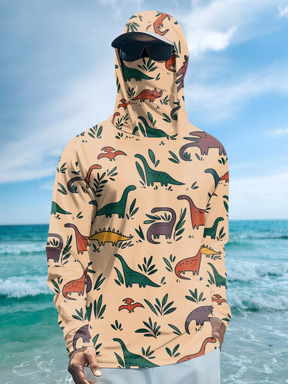 Fishing hooded sweatshirt for men long-sleeved sun protection shirt hunting sport shirt sun protection fishing beach top