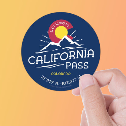 California Pass Colorado Stickers