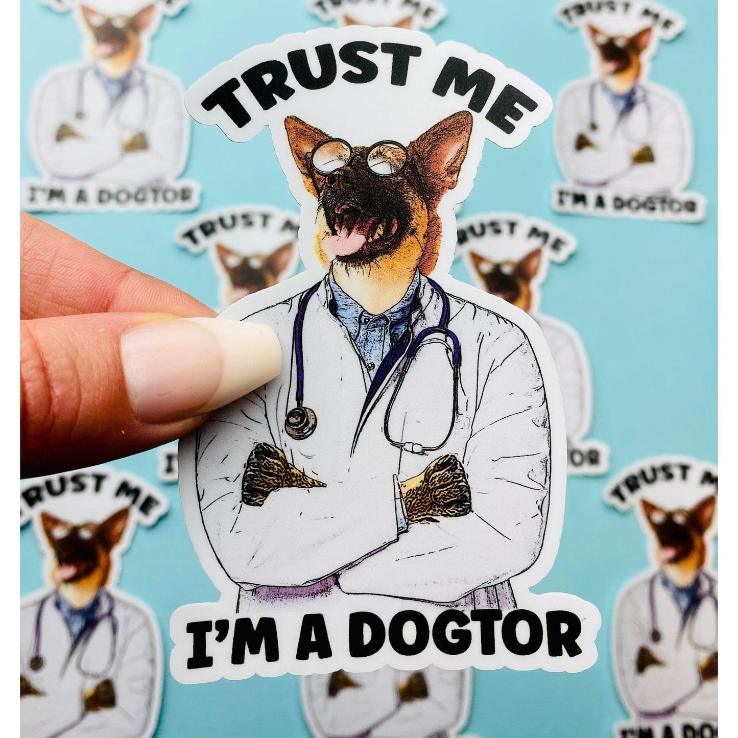 Doctor Dog Sticker