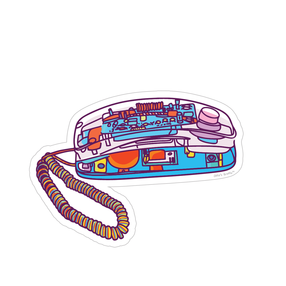 90s Clear Phone Sticker