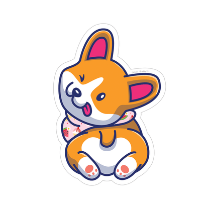 Corgi Butt Sticker