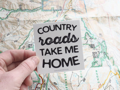 Country Roads Sticker Set of 2