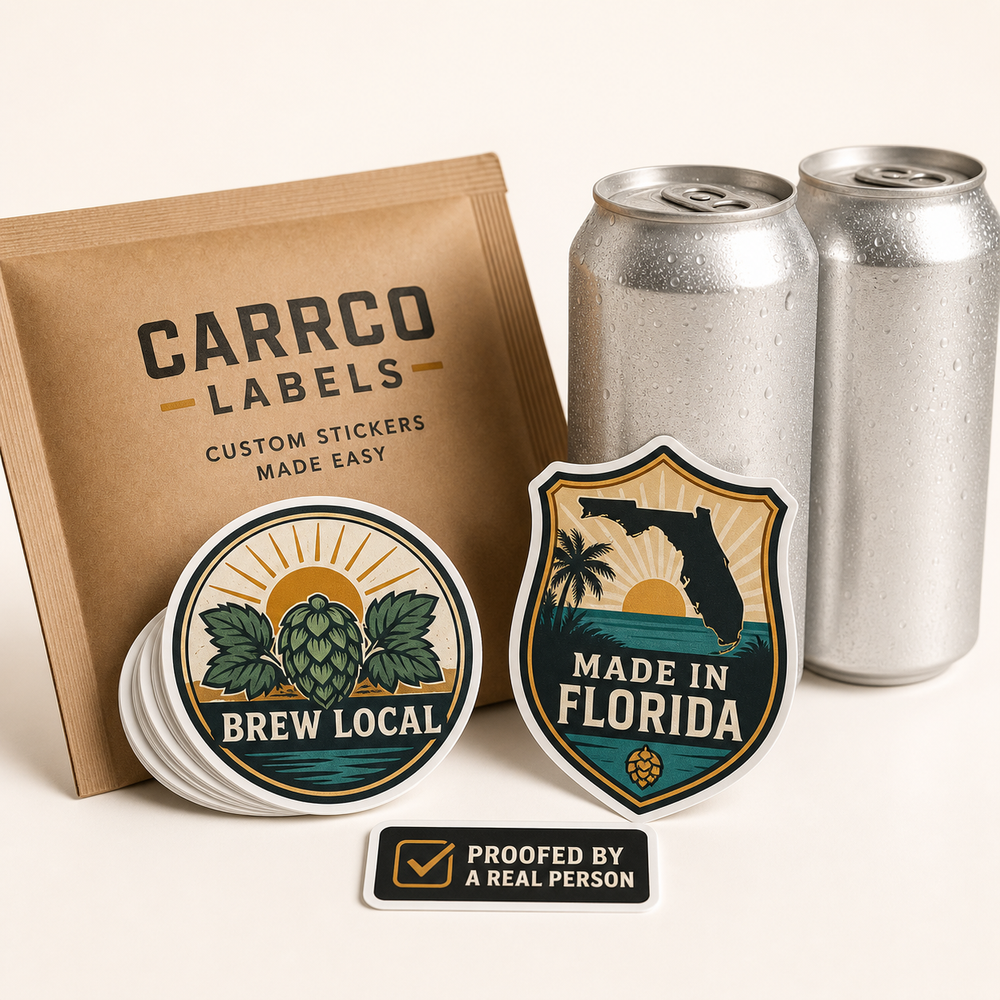 Custom Brewery Sticker Sample Pack