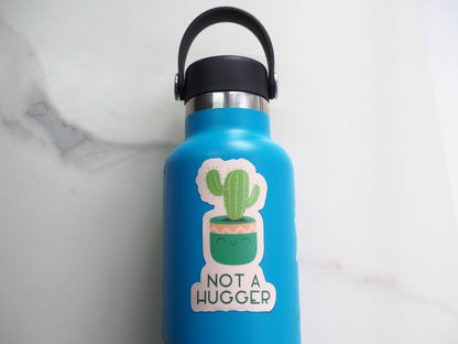 Not a Hugger Cute Cactus Sticker