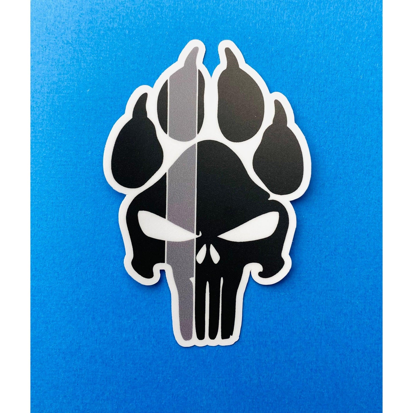 Corrections Officer K9 Police Pawprint Sticker