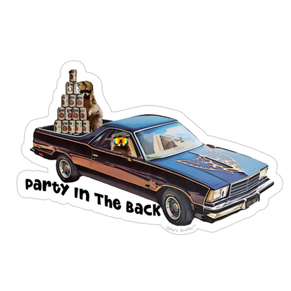 El Camino Mullet Party Sticker