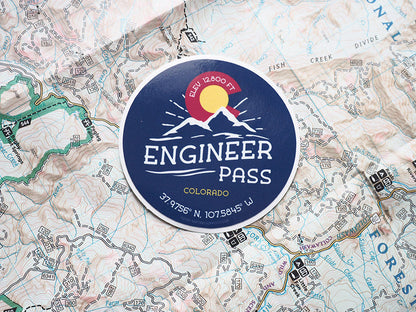 Engineer Pass Colorado Stickers