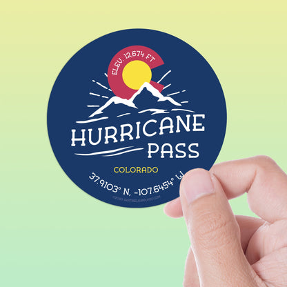 Hurricane Pass Colorado Stickers