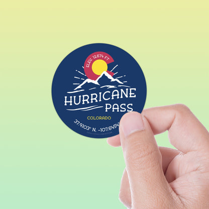 Hurricane Pass Colorado Stickers