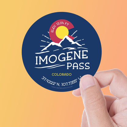 Imogene Pass Colorado Stickers
