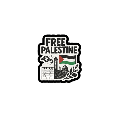 Waterproof BOPP Free Palestine Sticker for Peace – Supporting Displaced Children & Ending War Commercial Label Printing | Carrco Labels | Custom Sticker and Label | Carrco Labels