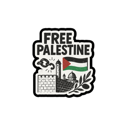 Waterproof BOPP Free Palestine Sticker for Peace – Supporting Displaced Children & Ending War Commercial Label Printing | Carrco Labels | Custom Sticker and Label | Carrco Labels