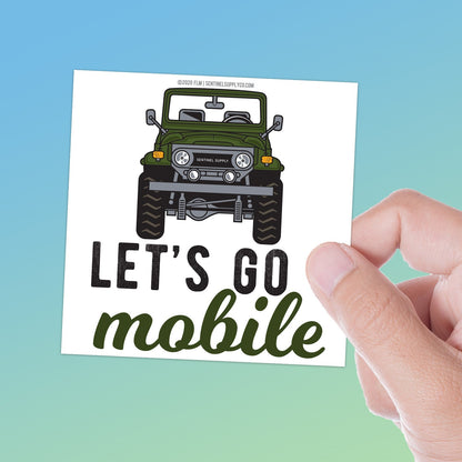 Lets Go Mobile Toyota Land Cruiser FJ40 Bumper Sticker